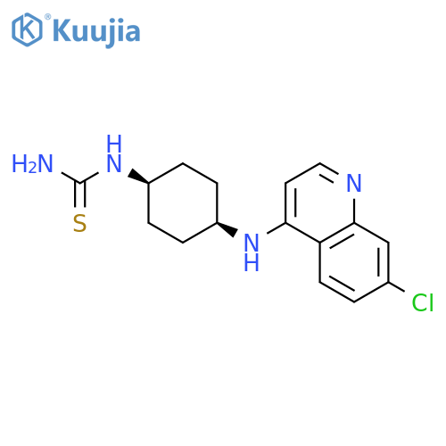 Thiourea, [cis-4-[(7-chloro-4-quinolinyl)amino]cyclohexyl]- structure