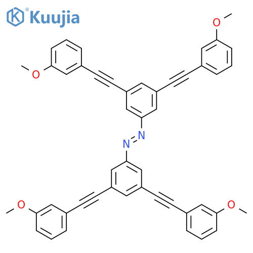 Diazene, bis[3,5-bis[(3-methoxyphenyl)ethynyl]phenyl]-, (1E)- structure