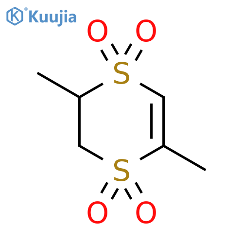 1,4-Dithiin,2,3-dihydro-2,5-dimethyl-, 1,1,4,4-tetraoxide structure