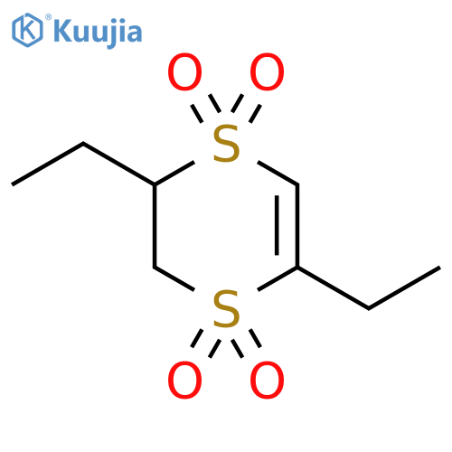 1,4-Dithiin, 2,5-diethyl-2,3-dihydro-, 1,1,4,4-tetraoxide structure