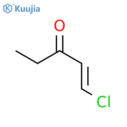 (1E)-1-chloropent-1-en-3-one structure