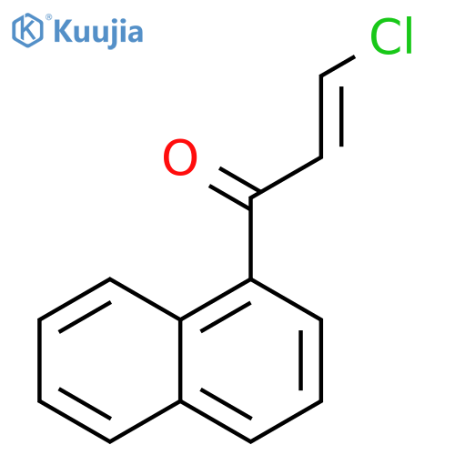 2-Propen-1-one, 3-chloro-1-(1-naphthalenyl)-, (E)- structure