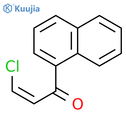 2-Propen-1-one, 3-chloro-1-(1-naphthalenyl)-, (2Z)- structure