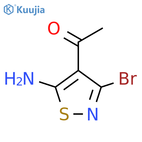 1-(5-amino-3-bromo-1,2-thiazol-4-yl)ethan-1-one structure