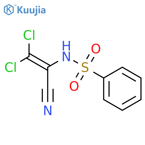 Benzenesulfonamide, N-(2,2-dichloro-1-cyanoethenyl)- structure