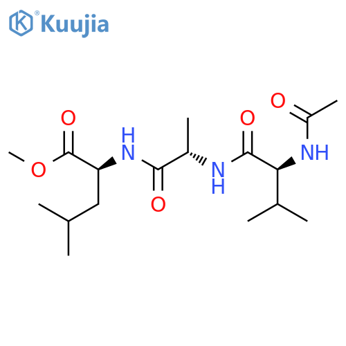 L-LEUCINE, N-[N-(N-ACETYL-L-VALYL)-L-ALANYL]-, METHYL ESTER structure
