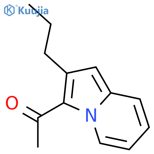 ETHANONE, 1-(2-PROPYL-3-INDOLIZINYL)- structure