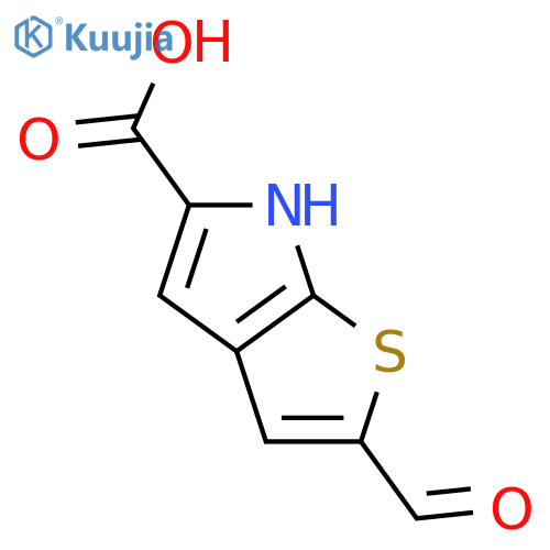 6H-Thieno[2,3-b]pyrrole-5-carboxylic acid, 2-formyl- structure