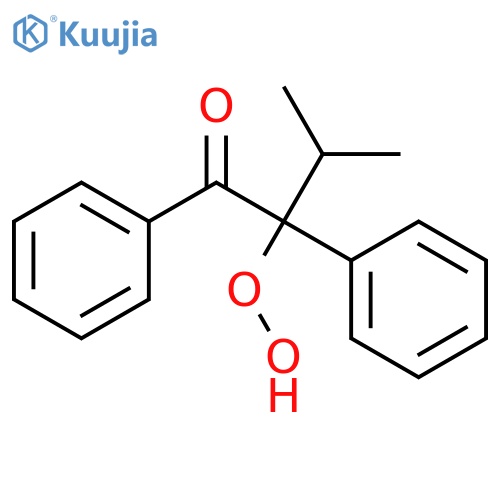1-Butanone, 2-hydroperoxy-3-methyl-1,2-diphenyl- structure