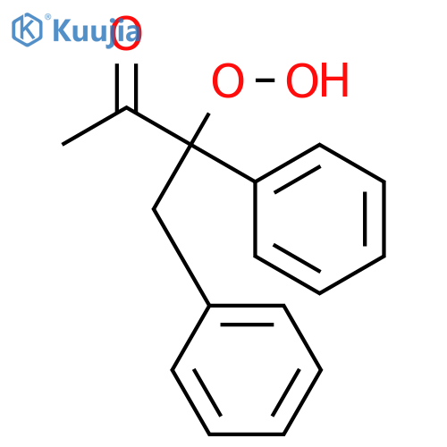 2-Butanone, 3-hydroperoxy-3,4-diphenyl- structure