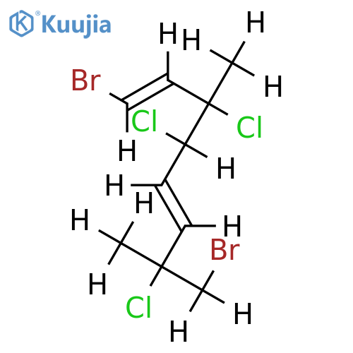(3R,4S,7Xi)-1t,8-dibromo-3,4,7-trichloro-3,7-dimethyl-octa-1,5t-diene structure
