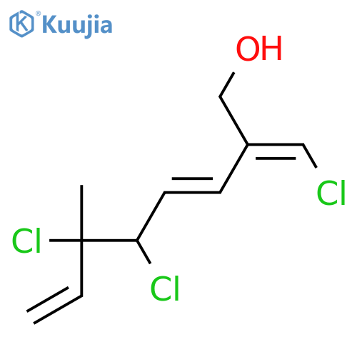 5,6-Dichloro-2-(chloromethylene)-6-methyl-3,7-octadien-1-ol; (2E,3E,5S,6R)-form structure