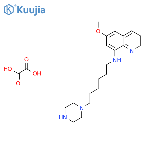 6-Methoxy-N-(6-piperazin-1-ylhexyl)quinolin-8-amine structure