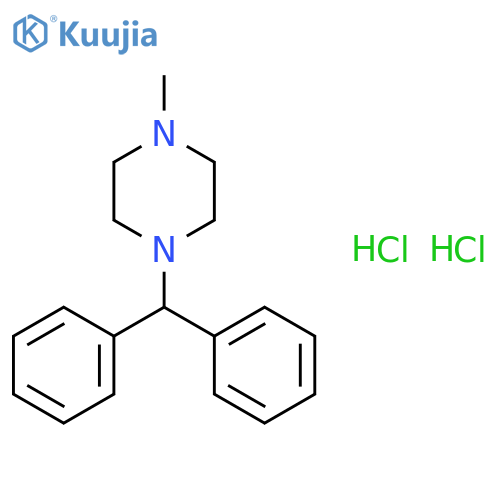 1-(diphenylmethyl)-4-methylpiperazine dihydrochloride structure