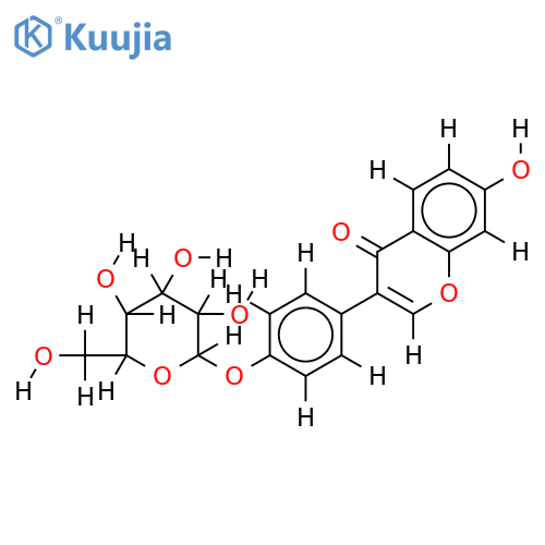 4'-O-beta-D-Glucopyranoside-4', 7-Dihydroxyisoflavone structure