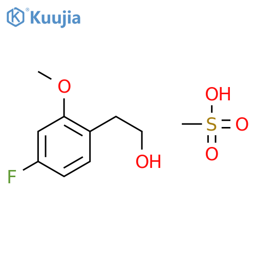 Benzeneethanol, 4-fluoro-2-methoxy-, methanesulfonate structure