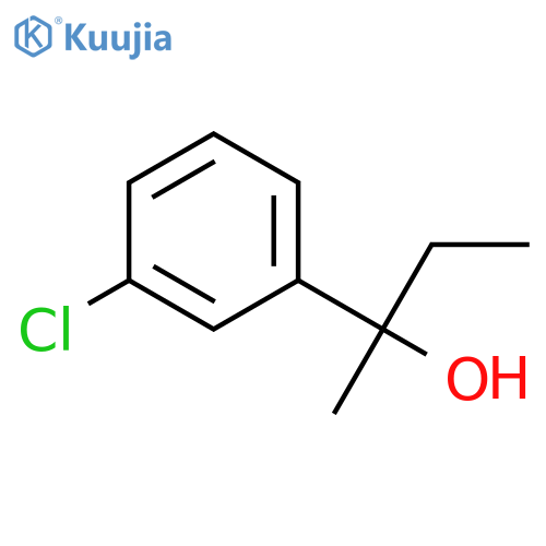 Benzenemethanol, 3-chloro-a-ethyl-a-methyl- structure