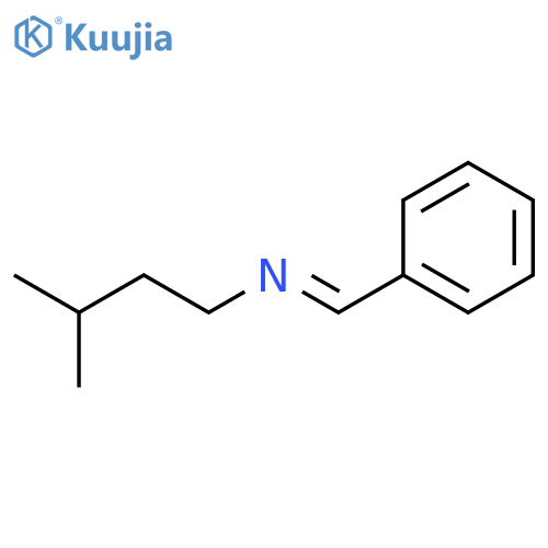 1-BUTANAMINE, 3-METHYL-N-(PHENYLMETHYLENE)- structure