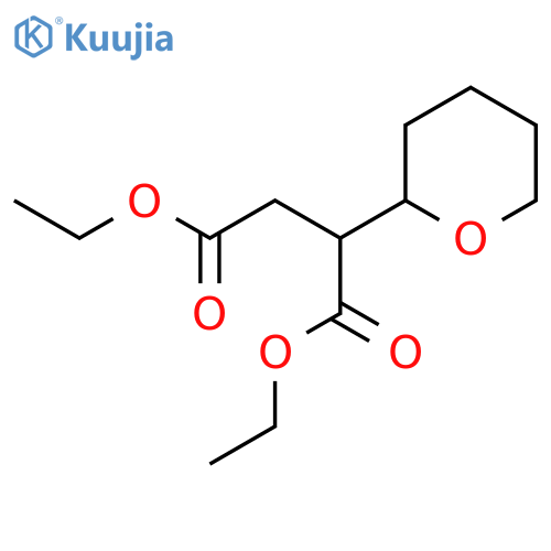 BUTANEDIOIC ACID, (TETRAHYDRO-2H-PYRAN-2-YL)-, DIETHYL ESTER structure
