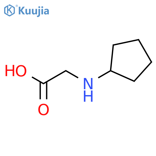 (Cyclopentylamino)acetic acid structure
