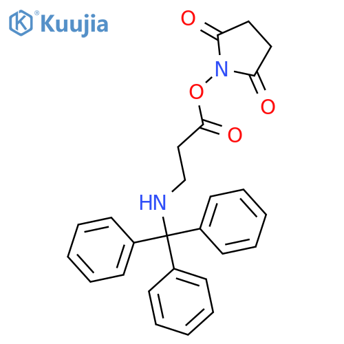 2,5-Pyrrolidinedione, 1-[1-oxo-3-[(triphenylmethyl)amino]propoxy]- structure
