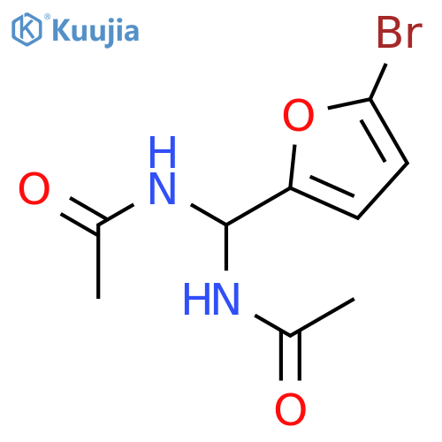 Acetamide, N,N'-[(5-bromo-2-furanyl)methylene]bis- structure