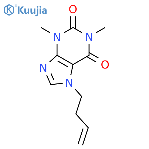 1H-PURINE-2,6-DIONE, 7-(3-BUTENYL)-3,7-DIHYDRO-1,3-DIMETHYL- structure