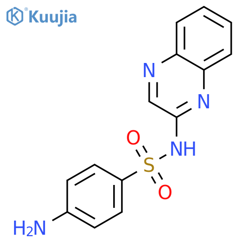 4-amino-N-quinoxalin-2-yl-benzenesulfonamide structure