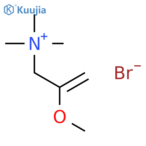 2-Propen-1-aminium,2-methoxy-N,N,N-trimethyl-, bromide (1:1) structure