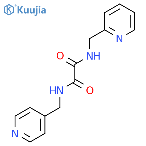 N-(pyridin-2-ylmethyl)-N'-(pyridin-4-ylmethyl)ethanediamide structure