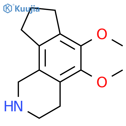 5,6-dimethoxy-2,3,4,7,8,9-hexahydro-1H-cyclopenta[h]isoquinoline structure
