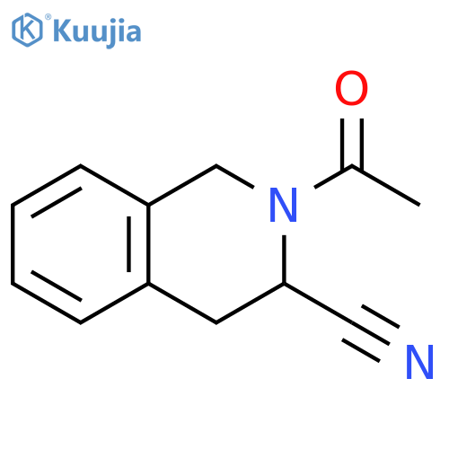 3-Isoquinolinecarbonitrile, 2-acetyl-1,2,3,4-tetrahydro- structure