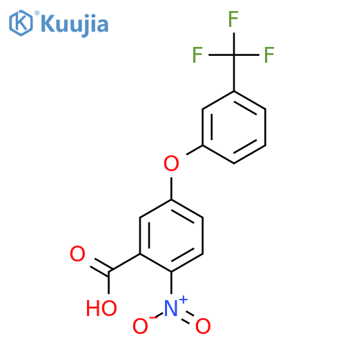BENZOIC ACID, 2-NITRO-5-[3-(TRIFLUOROMETHYL)PHENOXY]- structure
