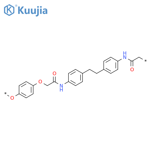 Poly[oxy-1,4-phenyleneoxy(2-oxo-1,2-ethanediyl)imino-1,4-phenylene-1,2-ethanediyl-1,4-phenyleneimino(1-oxo-1,2-ethanediyl)] structure