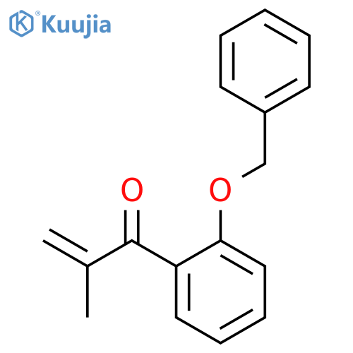 2-Propen-1-one, 2-methyl-1-[2-(phenylmethoxy)phenyl]- structure