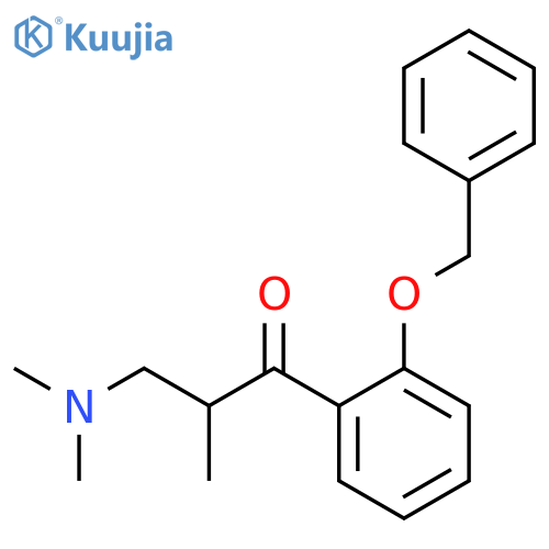 1-PROPANONE, 3-(DIMETHYLAMINO)-2-METHYL-1-[2-(PHENYLMETHOXY)PHENYL]- structure