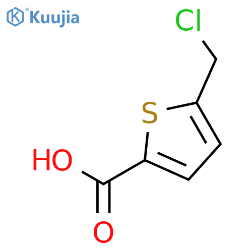 5-(chloromethyl)thiophene-2-carboxylic acid structure