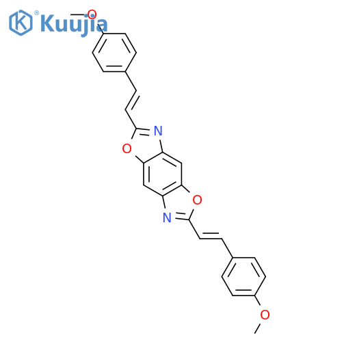 Benzo[1,2-d:4,5-d']bisoxazole, 2,6-bis[2-(4-methoxyphenyl)ethenyl]- structure