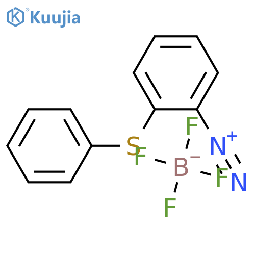 Benzenediazonium, 2-(phenylthio)-, tetrafluoroborate(1-) structure