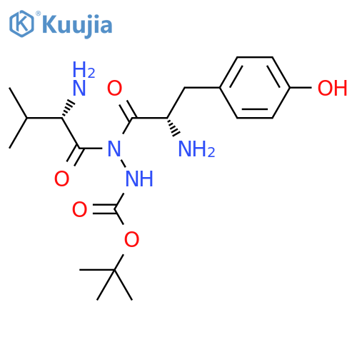L-Tyrosine, N-L-valyl-, 2-[(1,1-dimethylethoxy)carbonyl]hydrazide structure