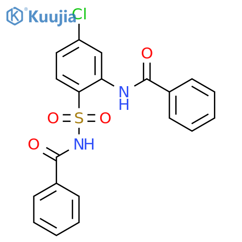 BENZAMIDE, N-[[2-(BENZOYLAMINO)-4-CHLOROPHENYL]SULFONYL]- structure