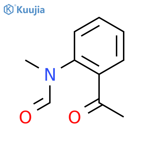 Formamide, N-(2-acetylphenyl)-N-methyl- structure