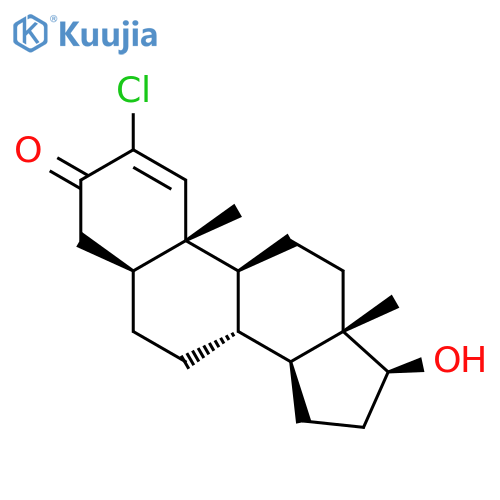 Androst-1-en-3-one, 2-chloro-17-hydroxy-, (5a,17b)- structure