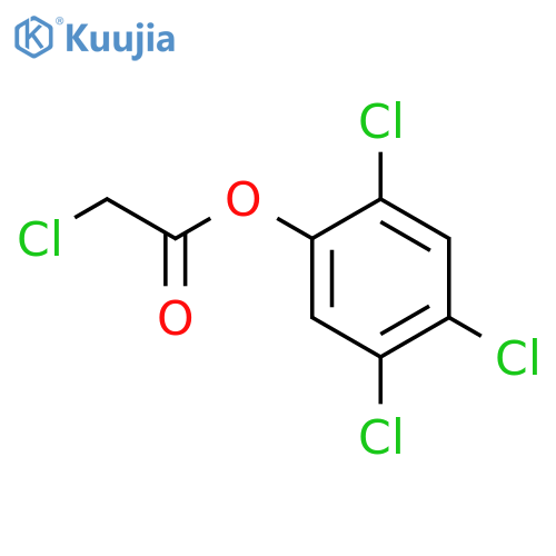 Acetic acid, 2-chloro-,2,4,5-trichlorophenyl ester structure
