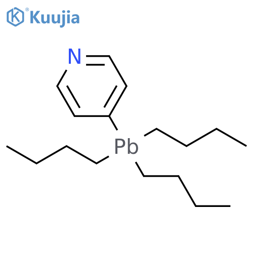 Pyridine, 4-(tributylplumbyl)- structure