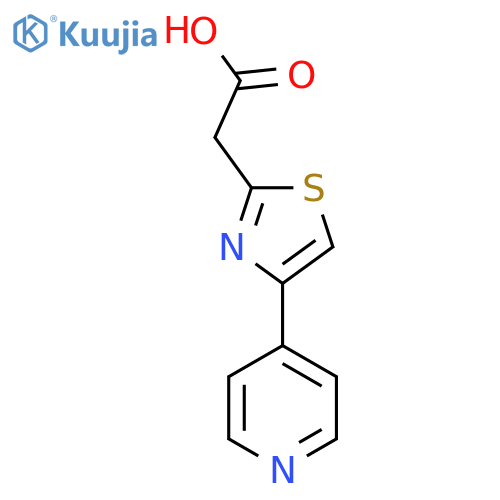 2-(4-Pyridin-4-yl-1,3-thiazol-2-yl)acetic acid structure