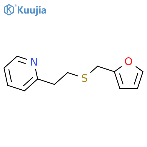 Pyridine, 2-[2-[(2-furanylmethyl)thio]ethyl]- structure
