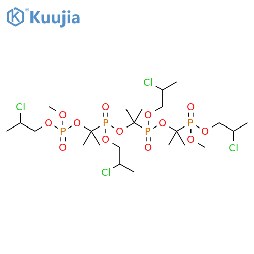 Phosphoric acid,11-chloro-2,5-bis(2-chloropropoxy)-8-methoxy-1,1,4,4,7,7-hexamethyl-2,5,8-trioxido-3,6,9-trioxa-2,5,8-triphosphadodec-1-yl 2-chloropropylmethyl ester structure