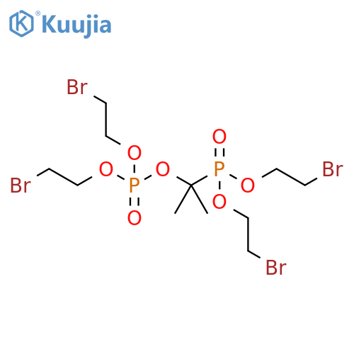 Phosphoric acid, 1-[bis(2-bromoethoxy)phosphinyl]-1-methylethyl bis(2-bromoethyl) ester structure