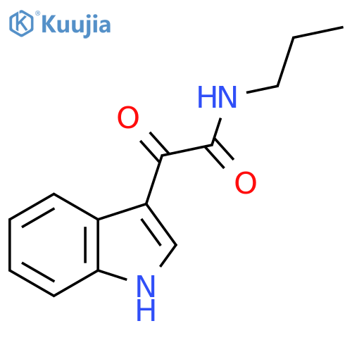 2-(1H-indol-3-yl)-2-oxo-N-propylacetamide structure